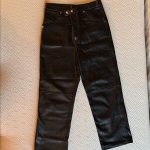 Blank NYC Black Faux Leather Trousers